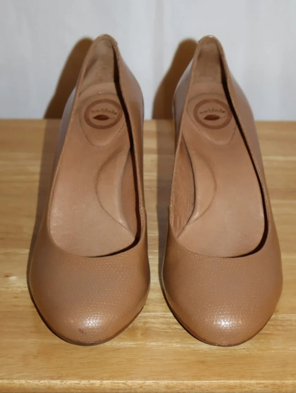Nurture Marjorrie Tan Snakeskin-Embossed Leather Pumps. 7.5M